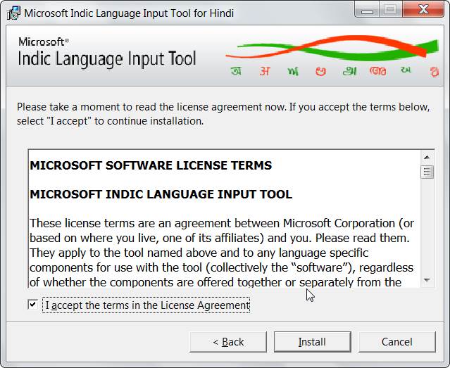 microsoft indic language input tool 64 bit